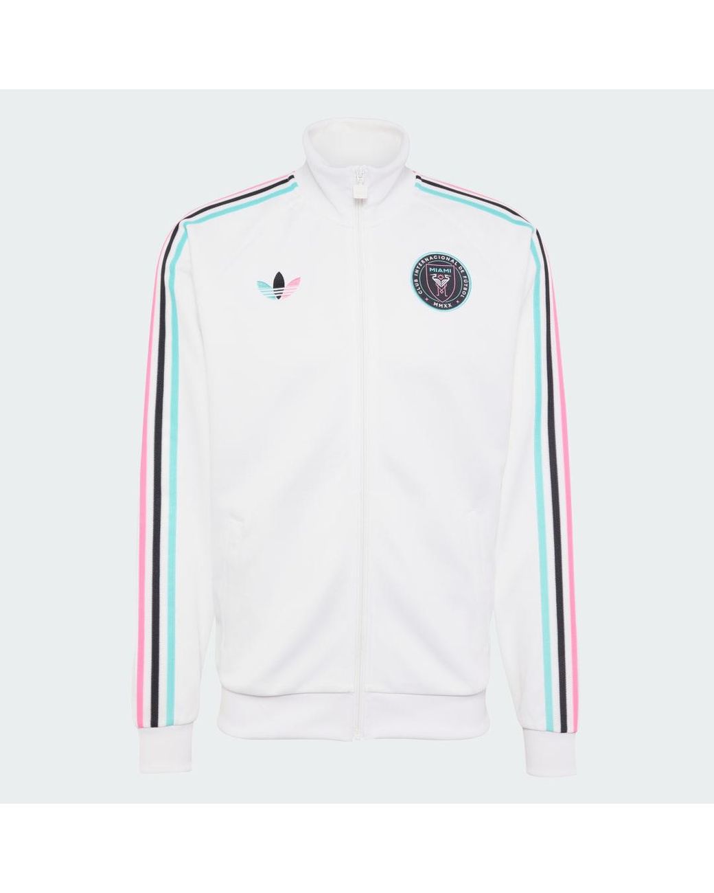 Adidas White Inter Miami Cf Icon Full-Zip Track Jacket for men