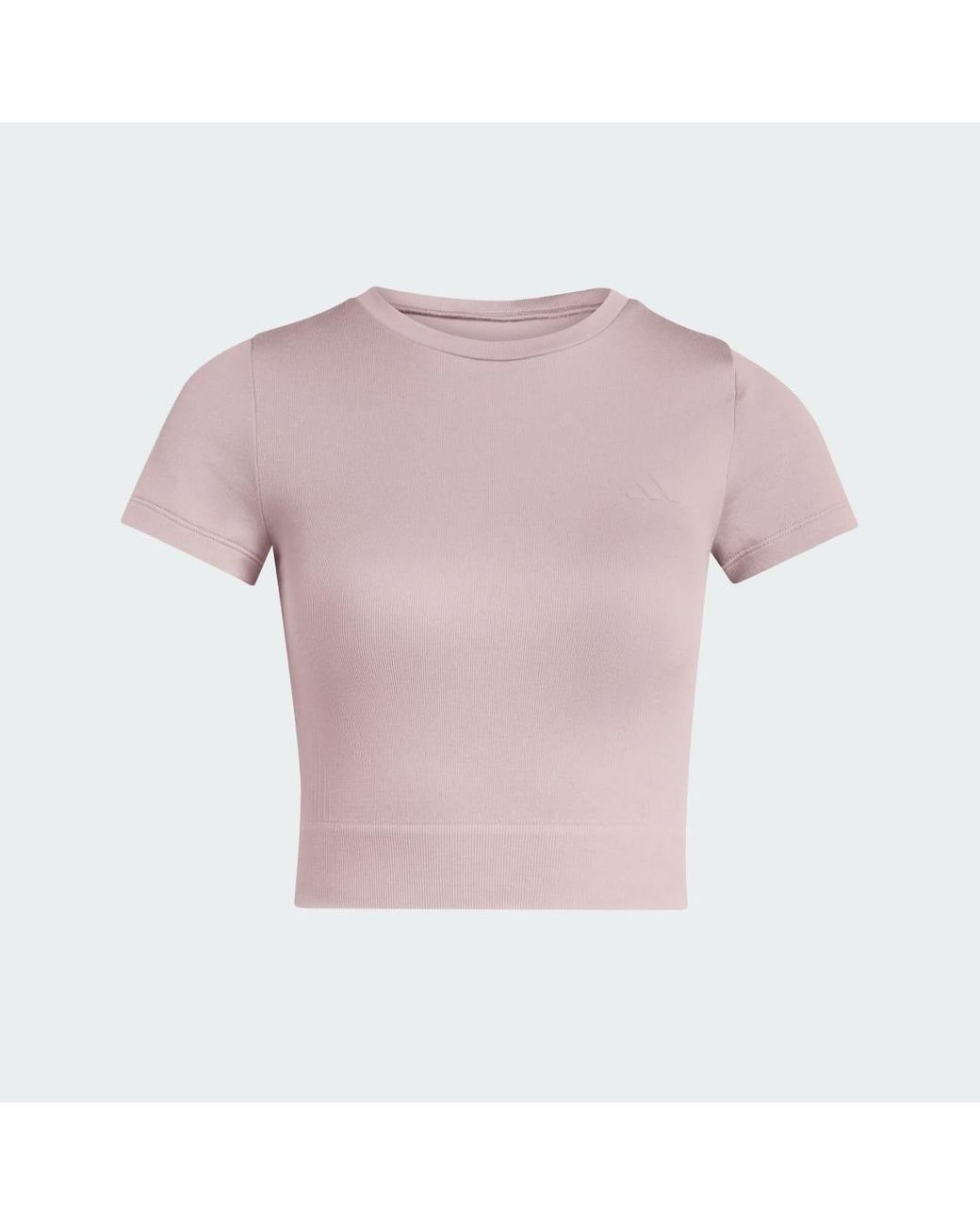 Adidas Purple Workout Essentials Knit Baby T-Shirt