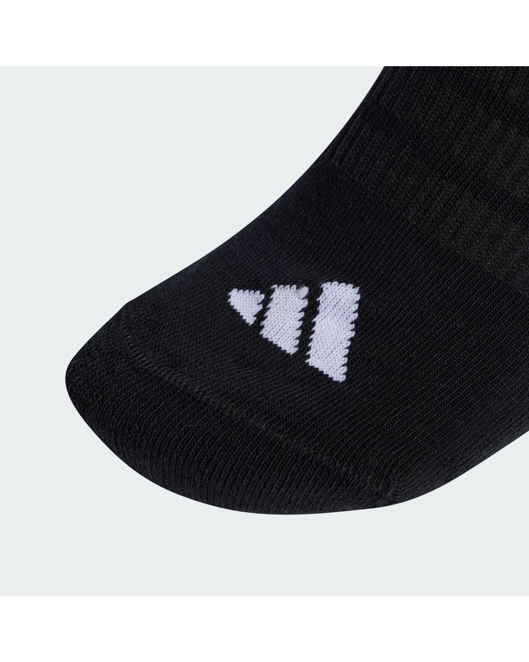 Adidas Black Cushioned Essentials Low Cut Socks 3 Pair Pack