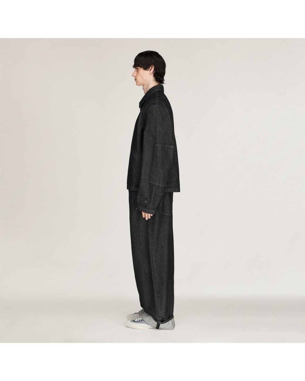 Adidas Black Y-3 Denim Blouson Jacket for men
