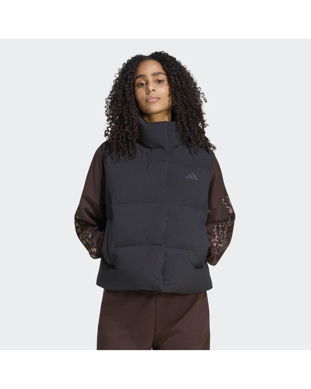Adidas Black Helionic Down Puffer Vest