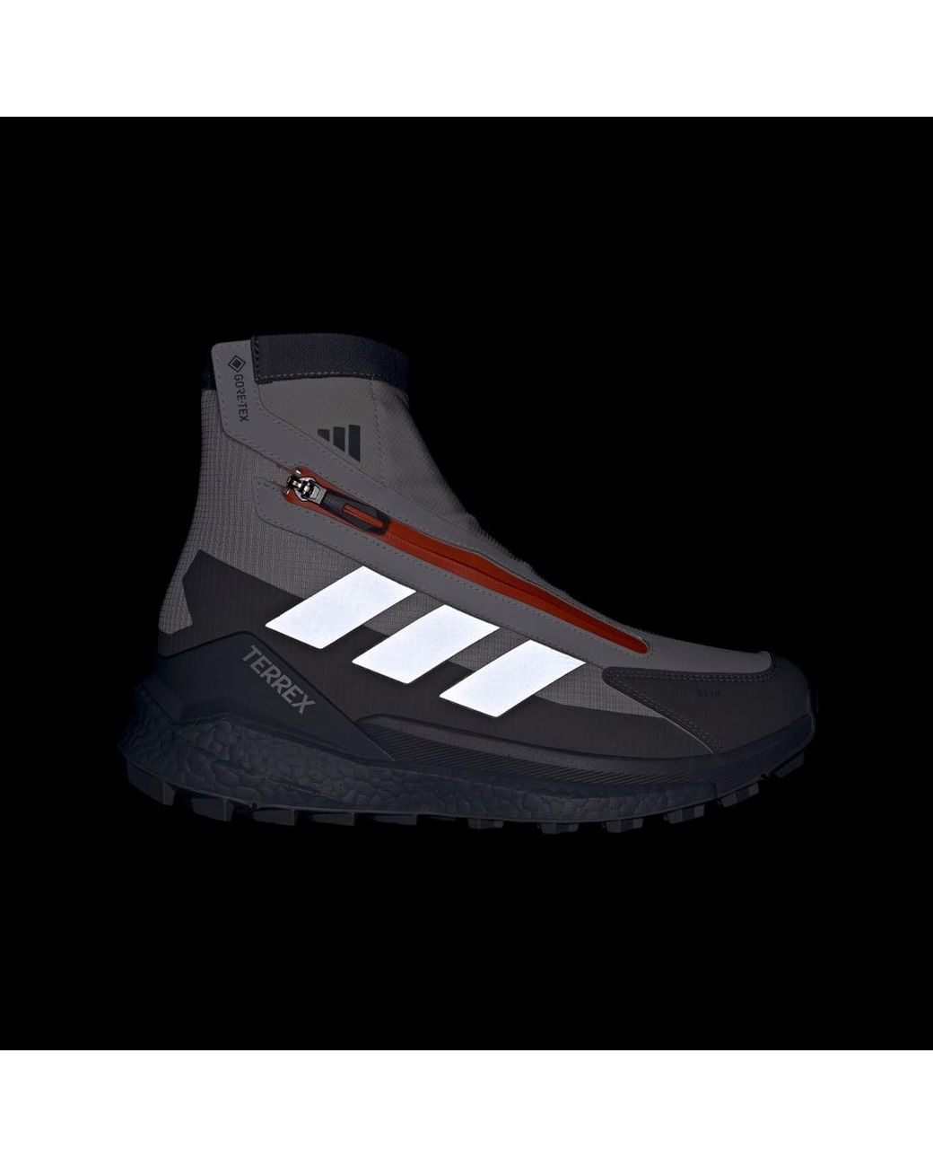 Adidas Gray Terrex Free Hiker 2 Gtx Climawarm+ Hiking Shoes for men