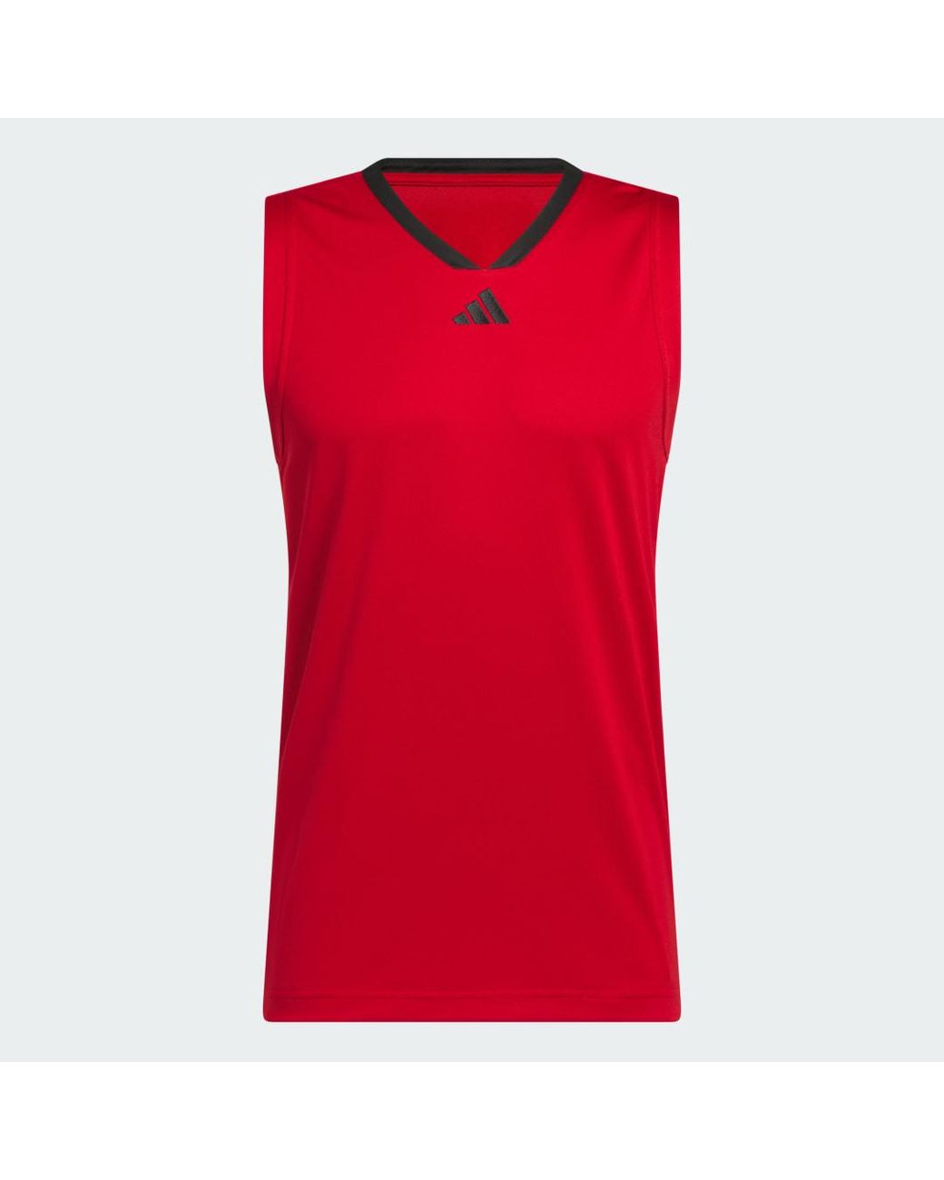 Adidas Red Basketball Legends Tank Top for men