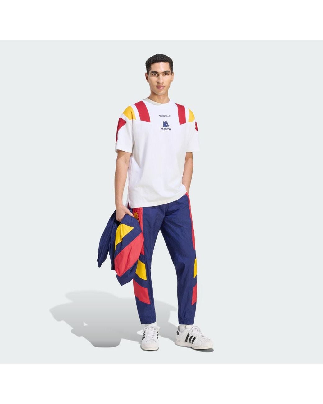 Adidas White As Roma Eqt T-Shirt for men