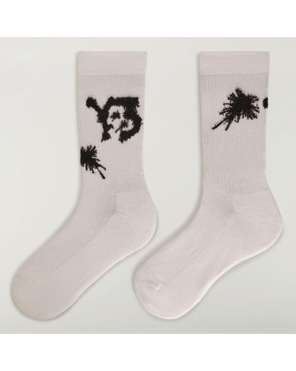 Adidas White Y-3 Chito Graphic Crew Socks