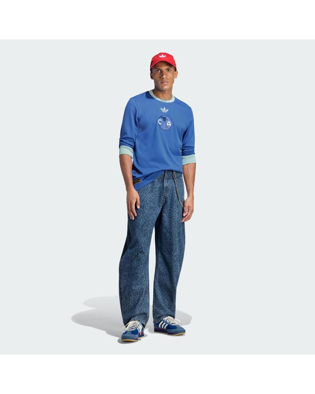 Adidas Blue Club America 26/27 Anniversary Jersey Long Sleeve for men