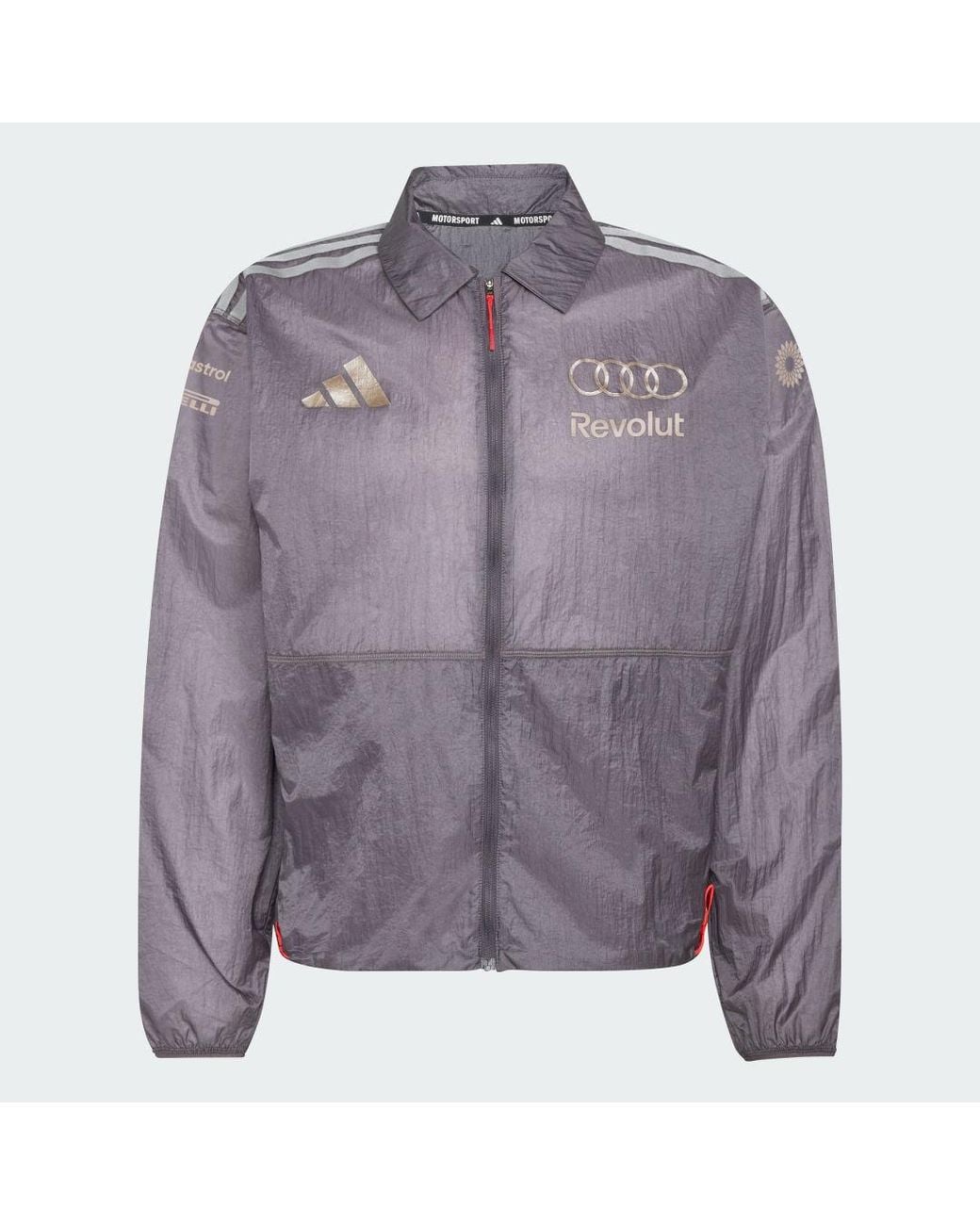 Adidas Purple Audi Revolut F1 Team Driver Paddock Jacket for men