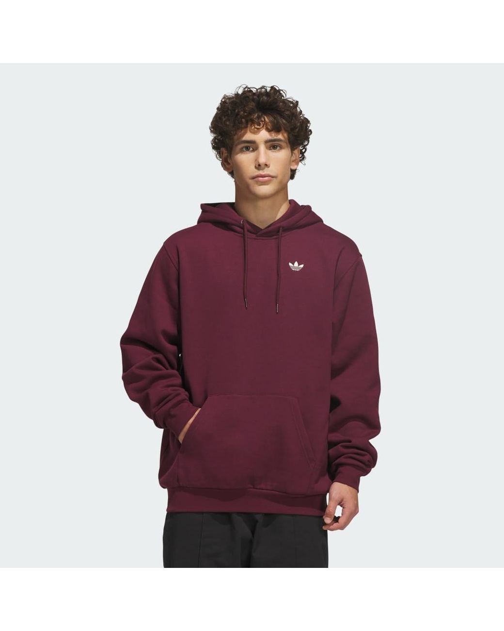 Adidas Purple Skateboarding Logo Hoodie