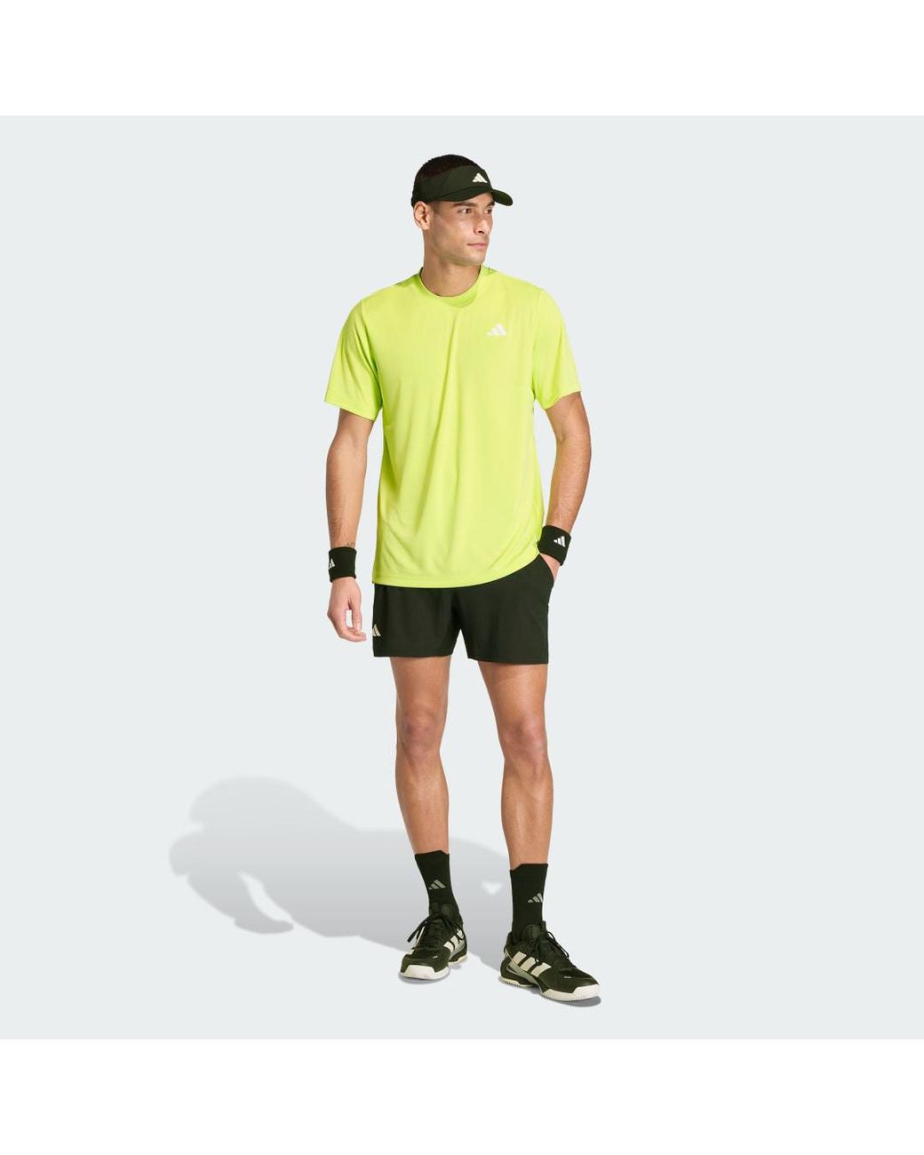 Adidas Yellow Club Tennis Climacool T-Shirt for men