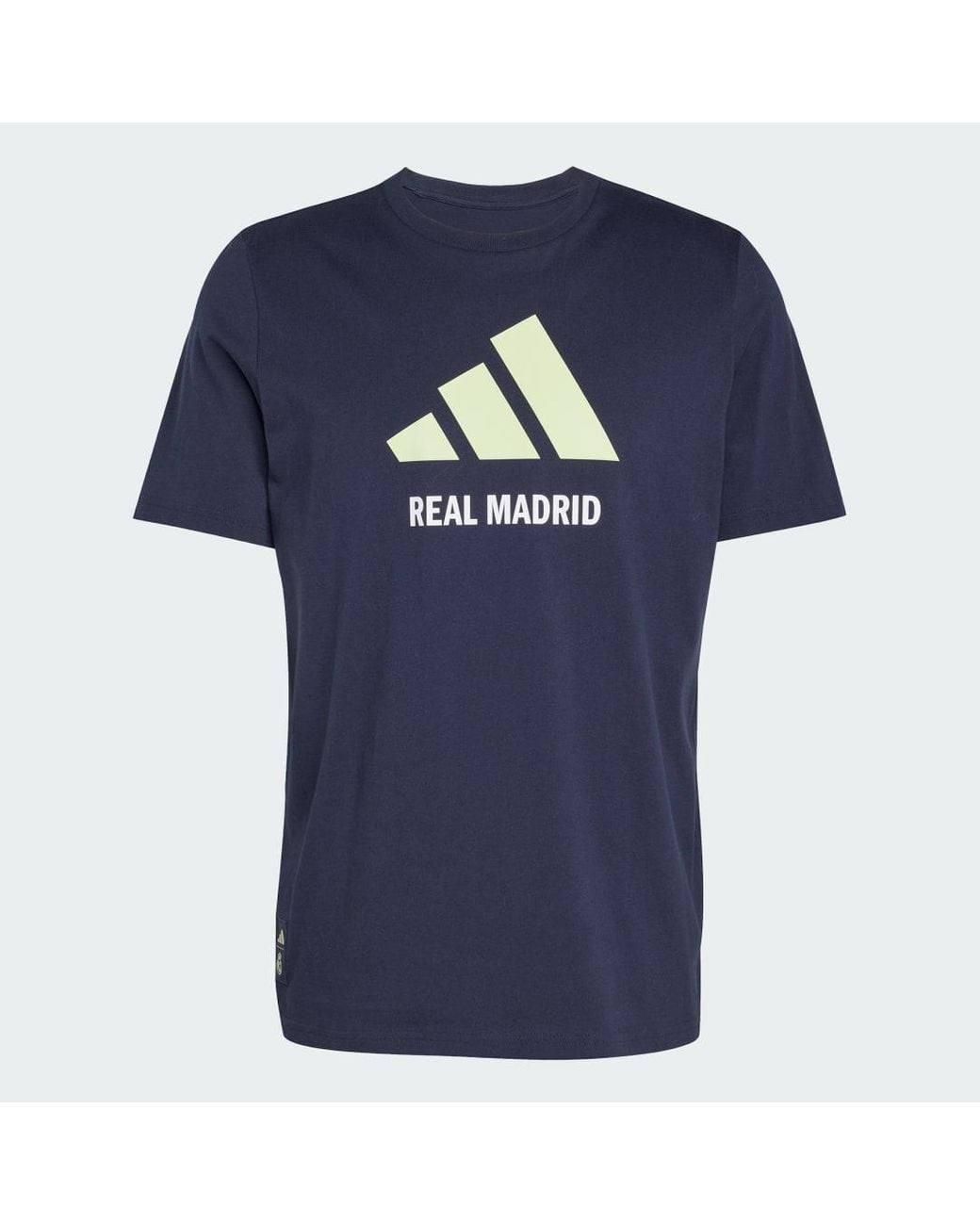 Adidas Blue Real Madrid Seasonal Graphic Tee for men