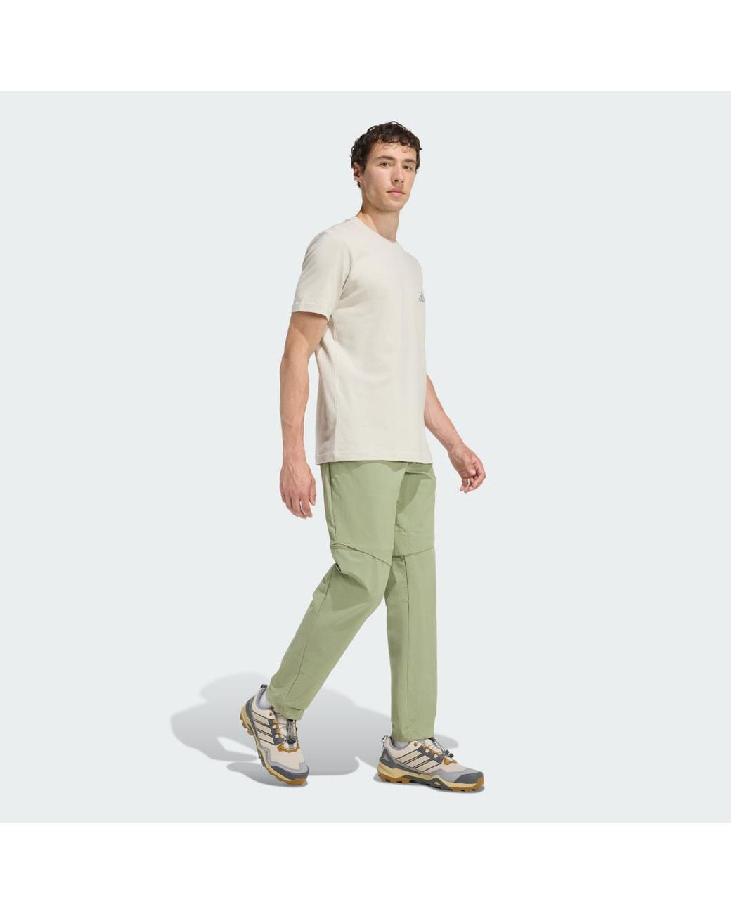 Adidas Green Terrex Multi Zip-Off Joggers for men