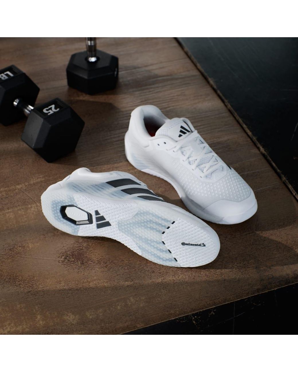 Adidas White Dropset Training Shoes