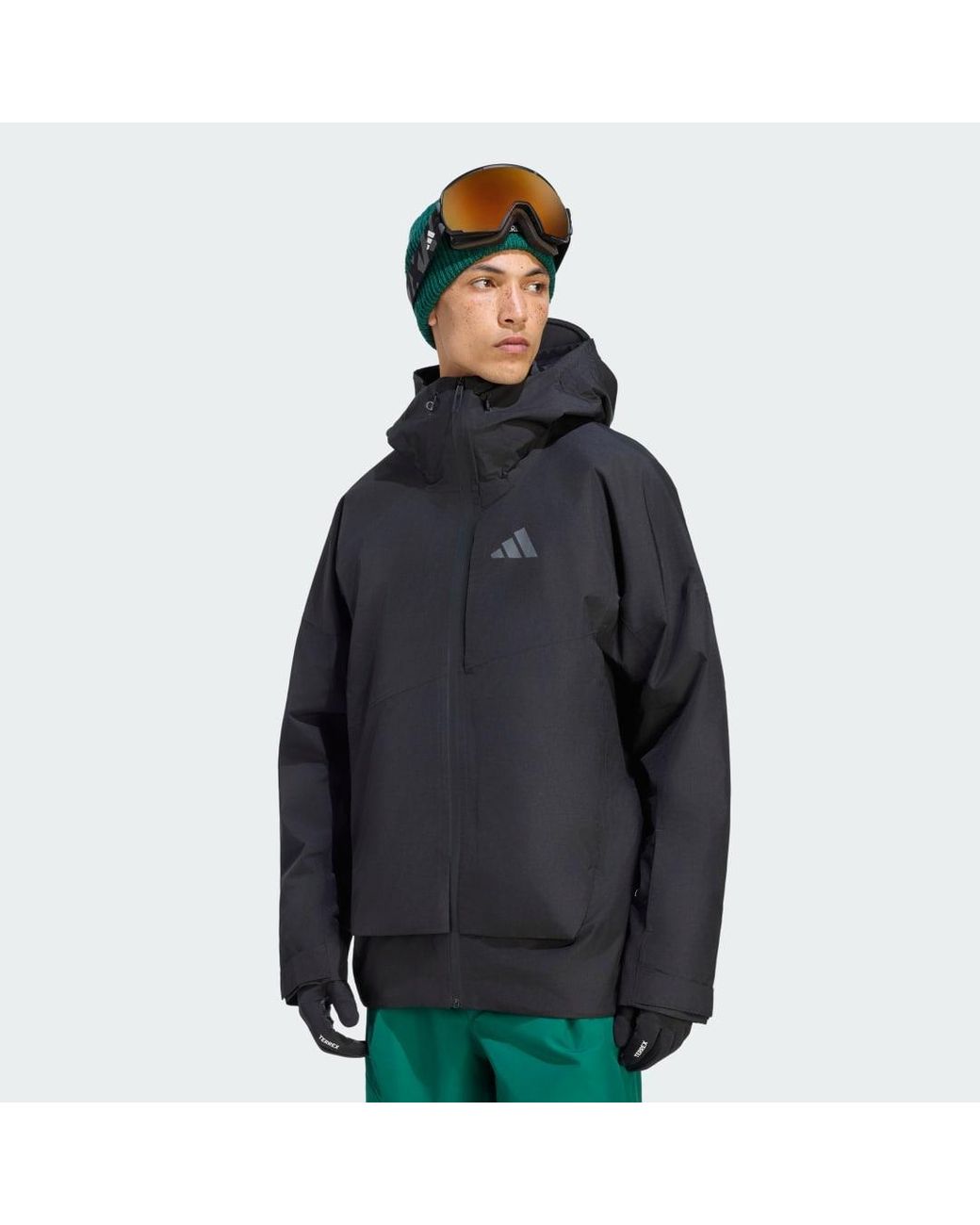 Adidas Black Terrex Xploric 2 Layer Climaproof Insulated Jacket for men