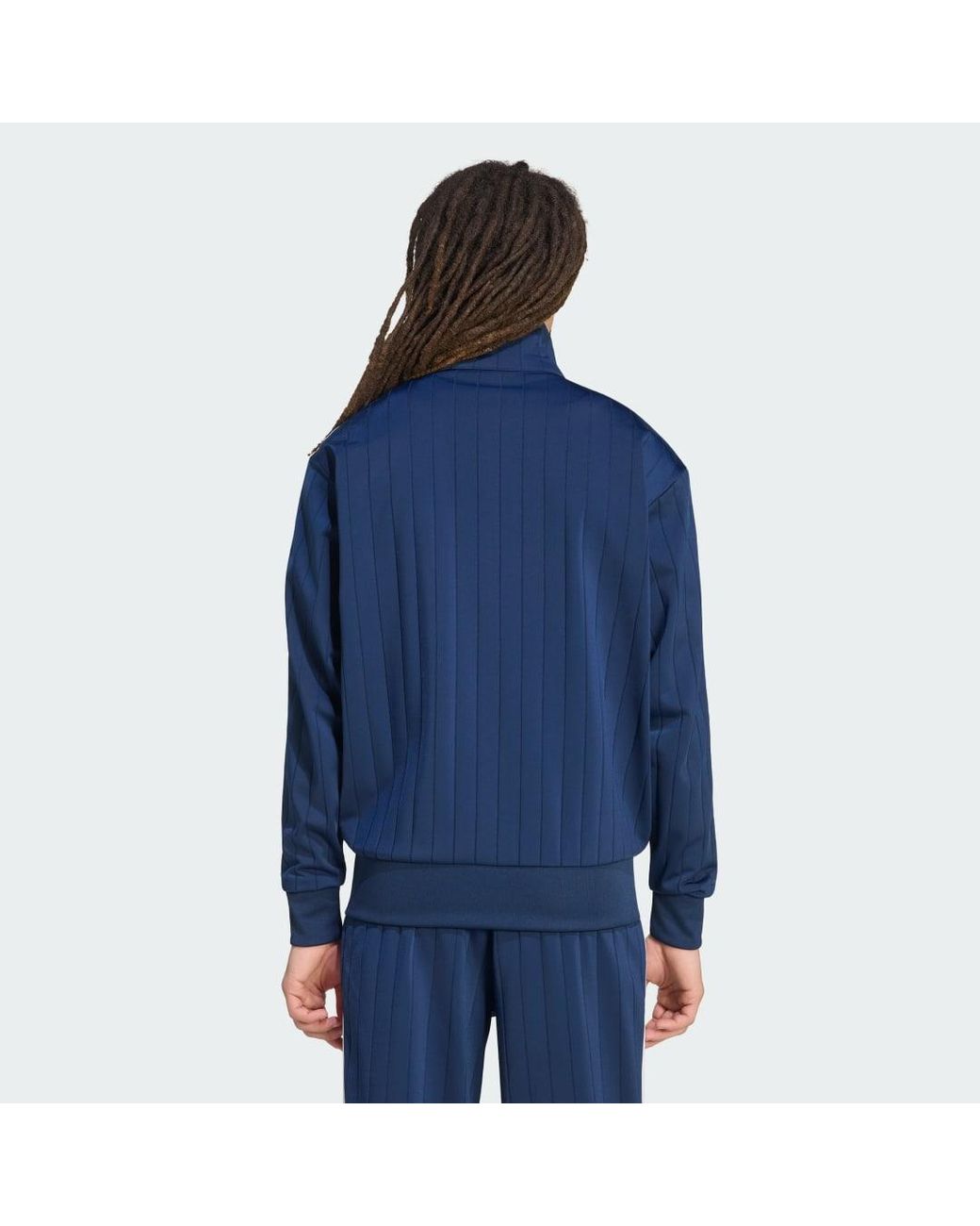 Adidas Originals Blue Sweatshirt Adidas Firebird Drop Needle Track Top for men
