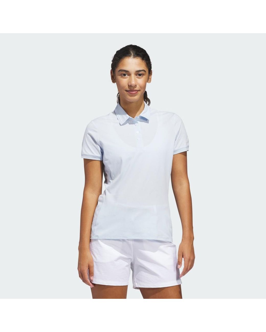 Adidas White Ultimate365 Tour Twistknit Polo Shirt