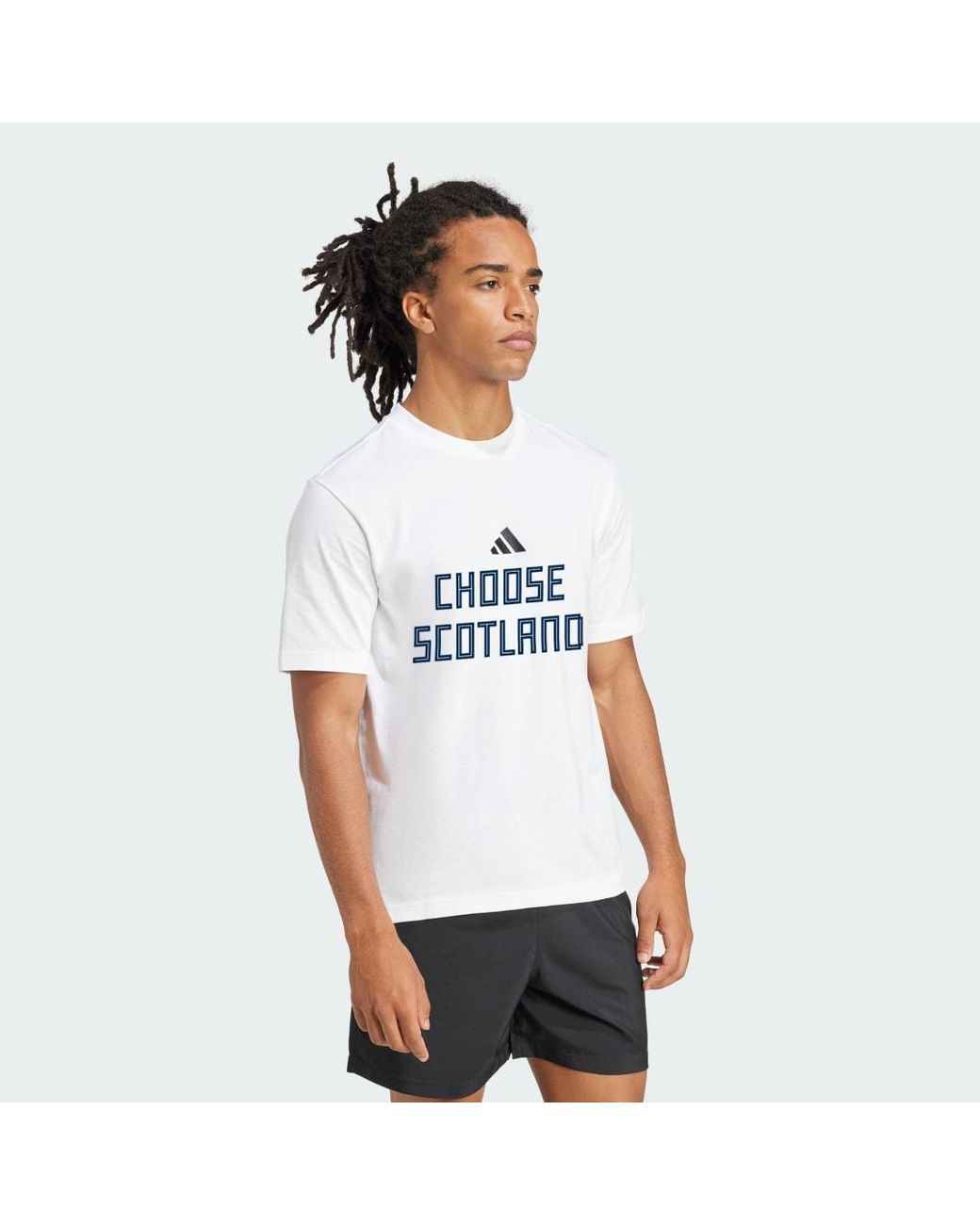 Adidas White Essentials Small Logo Graphic Single Jersey T-Shirt
