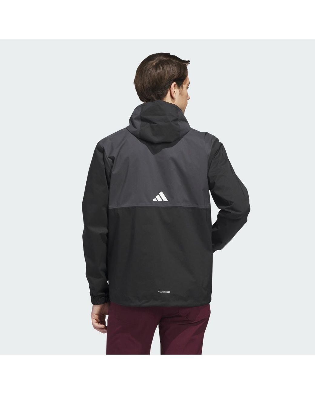 Adidas Black Ultimate365 Climaproof Full-Zip Jacket for men