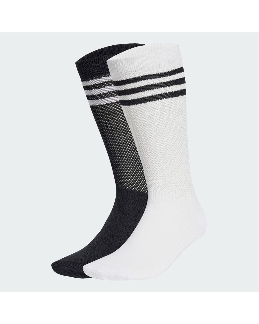 Adidas Originals Black Textured Crew Socks 2 Pairs