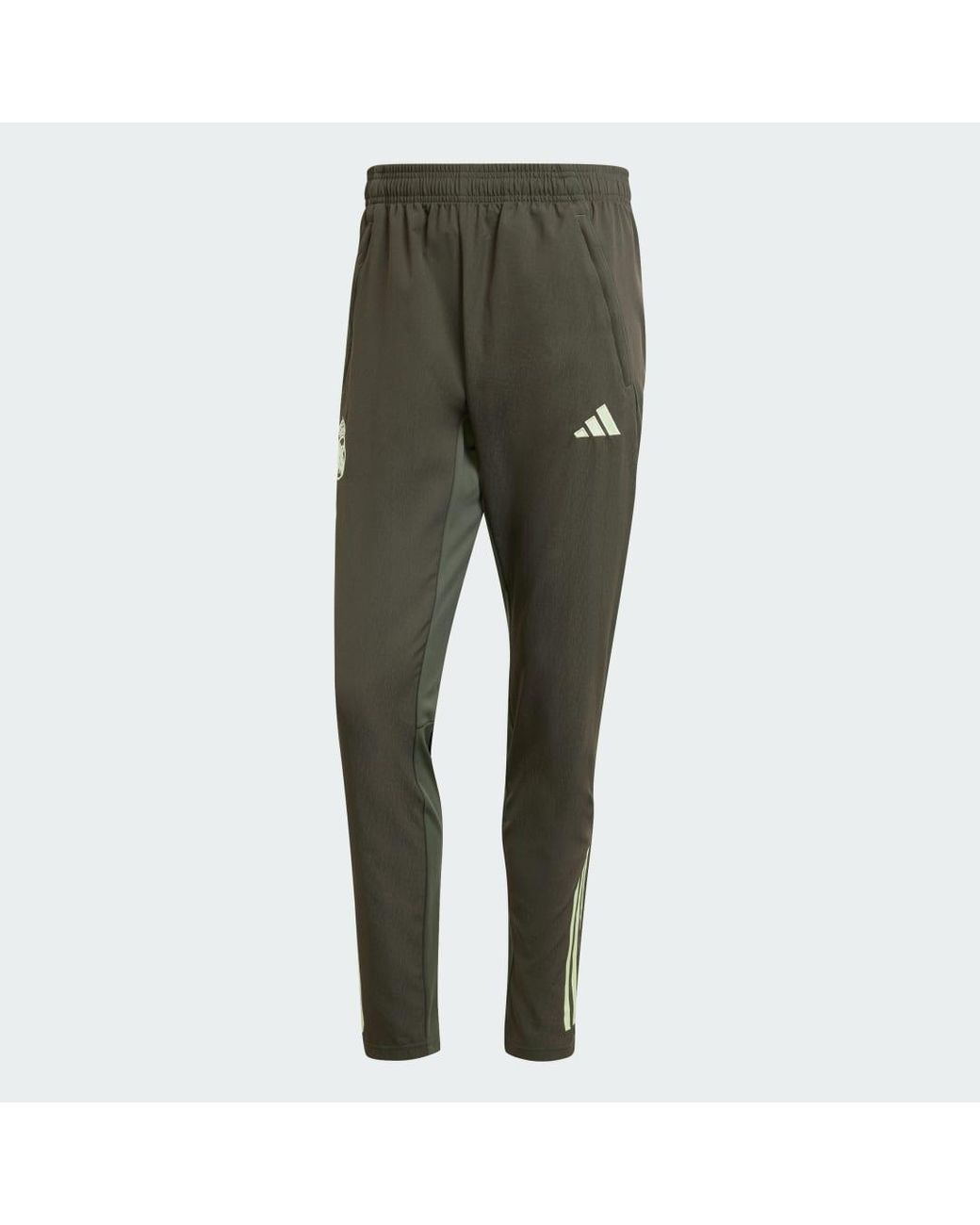 Adidas Green Real Madrid Tiro 25 Competition Presentation Tracksuit Bottoms for men