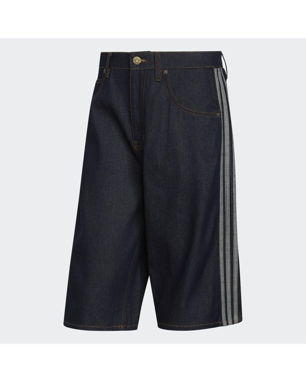 Adidas Blue Firebird Adicolor Jorts Mid-Rise Straight Leg for men