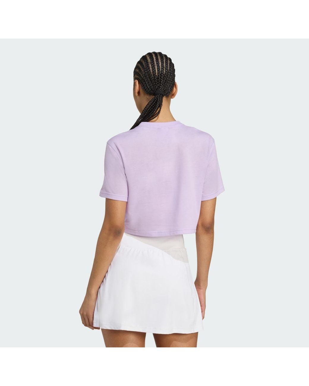 Camiseta De Entrenamiento Train Essentials Boxy Adidas Originals de color Purple
