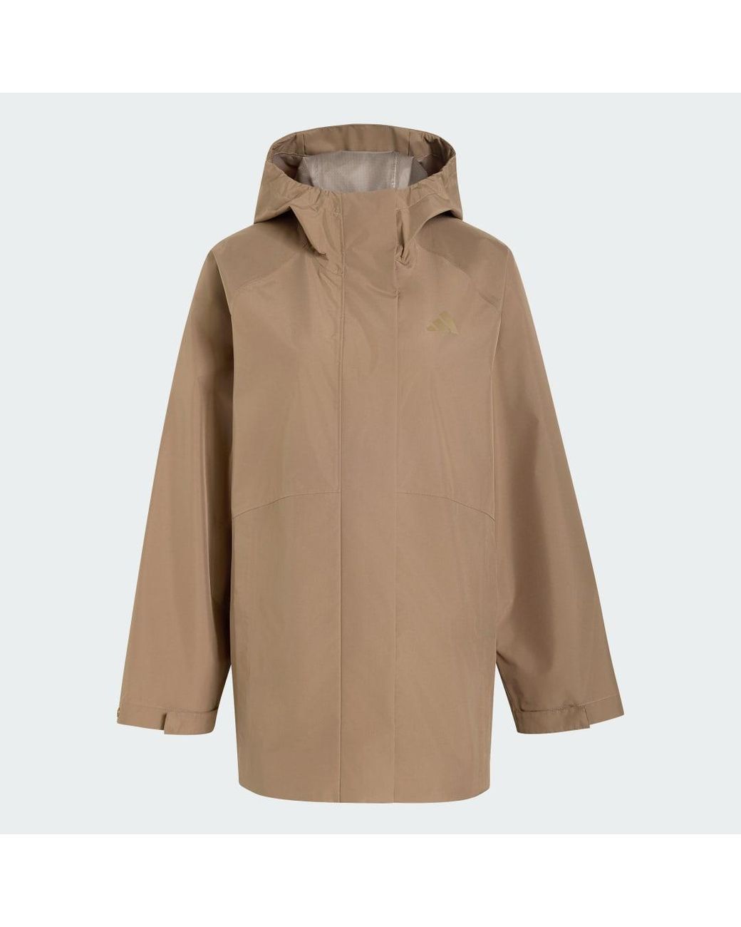 Parka Impermeable Essentials Adidas de color Natural