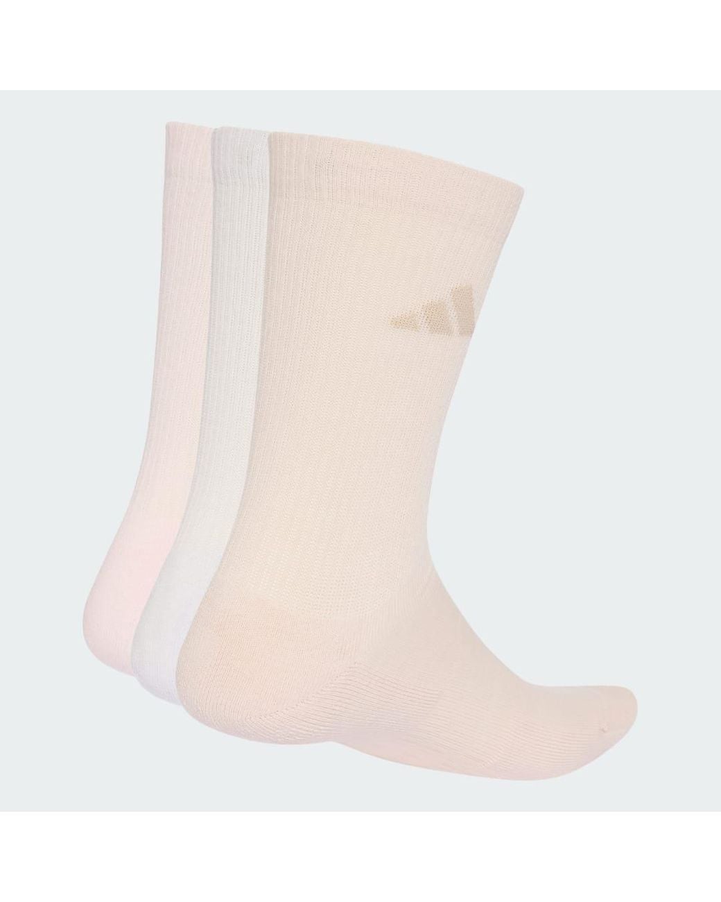 Adidas Natural Cushioned Sportswear Crew Socks 3 Pair Pack