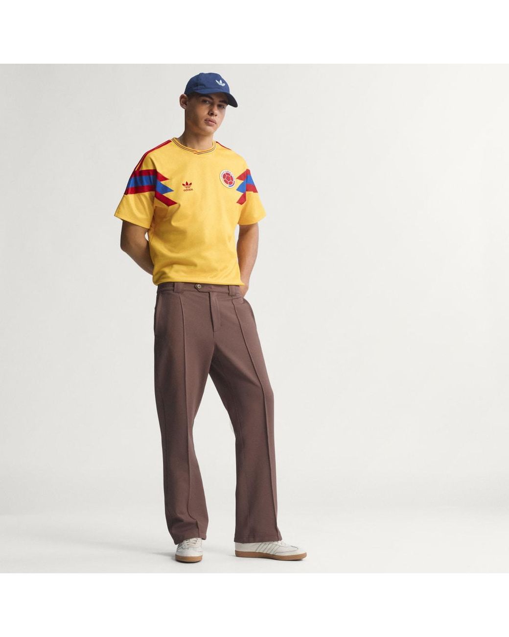 Adidas Yellow Colombia Away Jersey 1990 for men