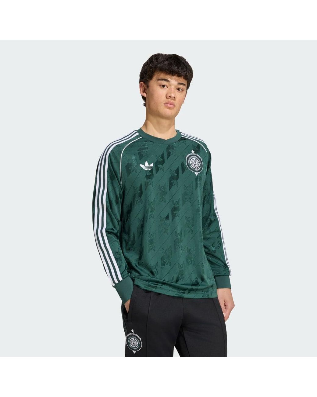 Adidas Green Celtic Fc Originals Longsleeve Jersey for men