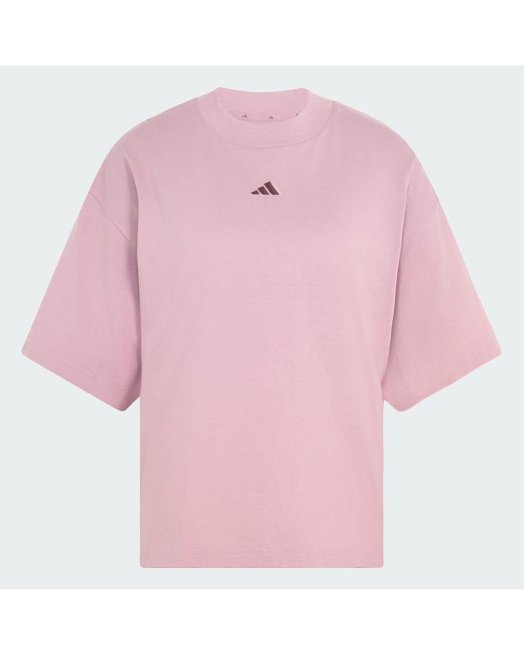 Adidas Red 3-Stripes Studio T-Shirt