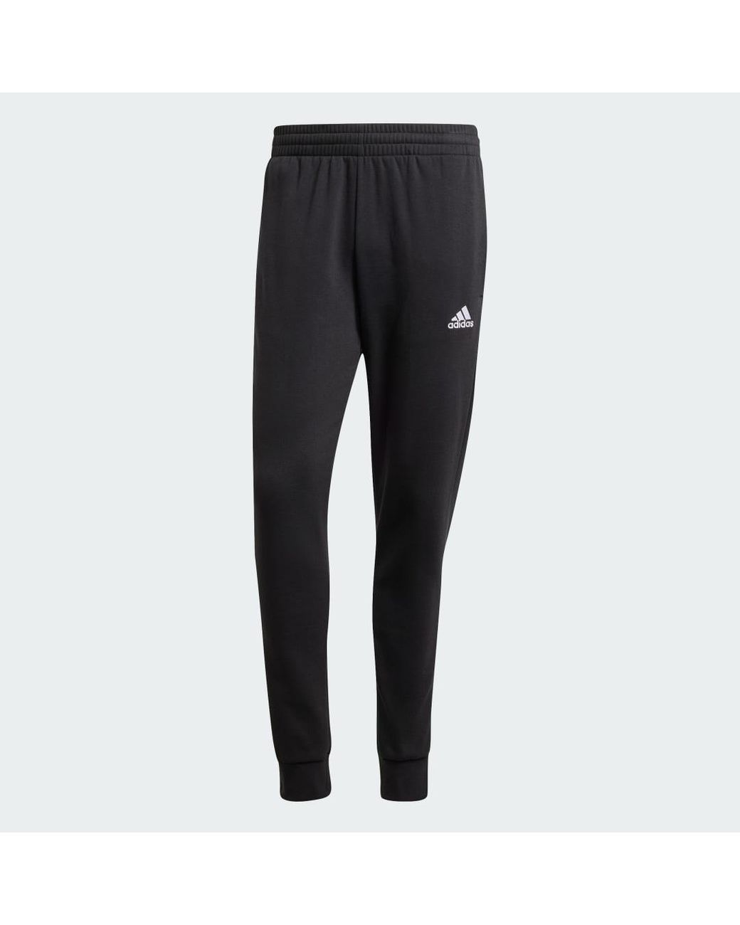Adidas Blue Basic 3-Stripes Fleece Track Suit for men