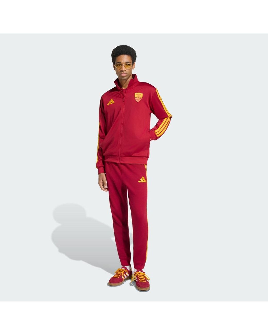 Adidas Red As Roma Dna Track Top for men