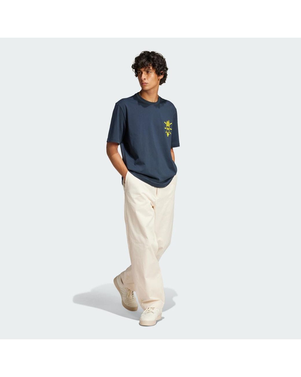 Adidas Originals Blue Tee for men