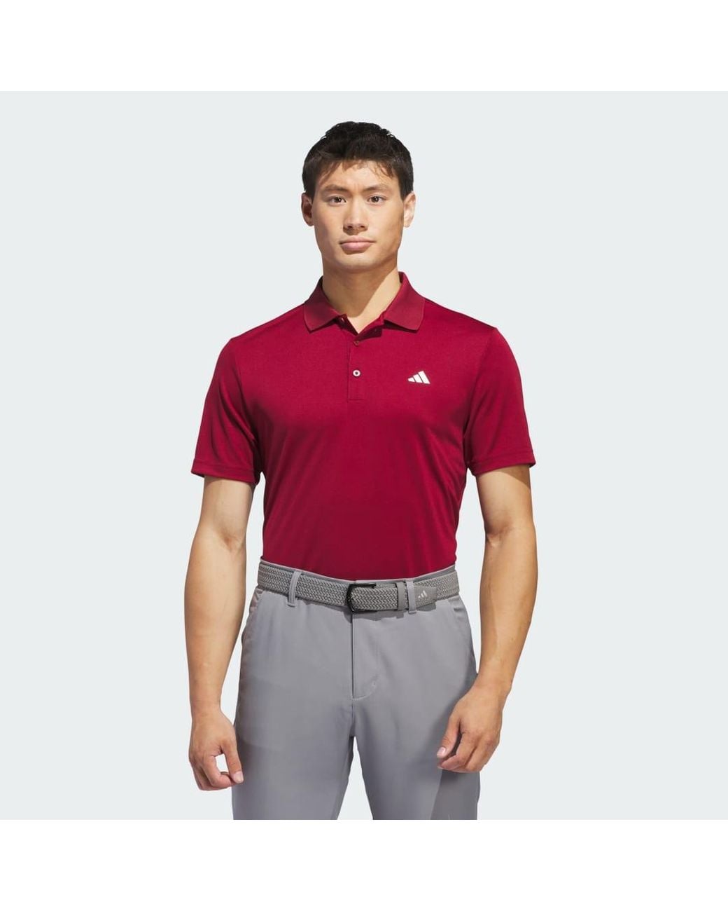 Adidas Red Adi Performance Polo Shirt for men