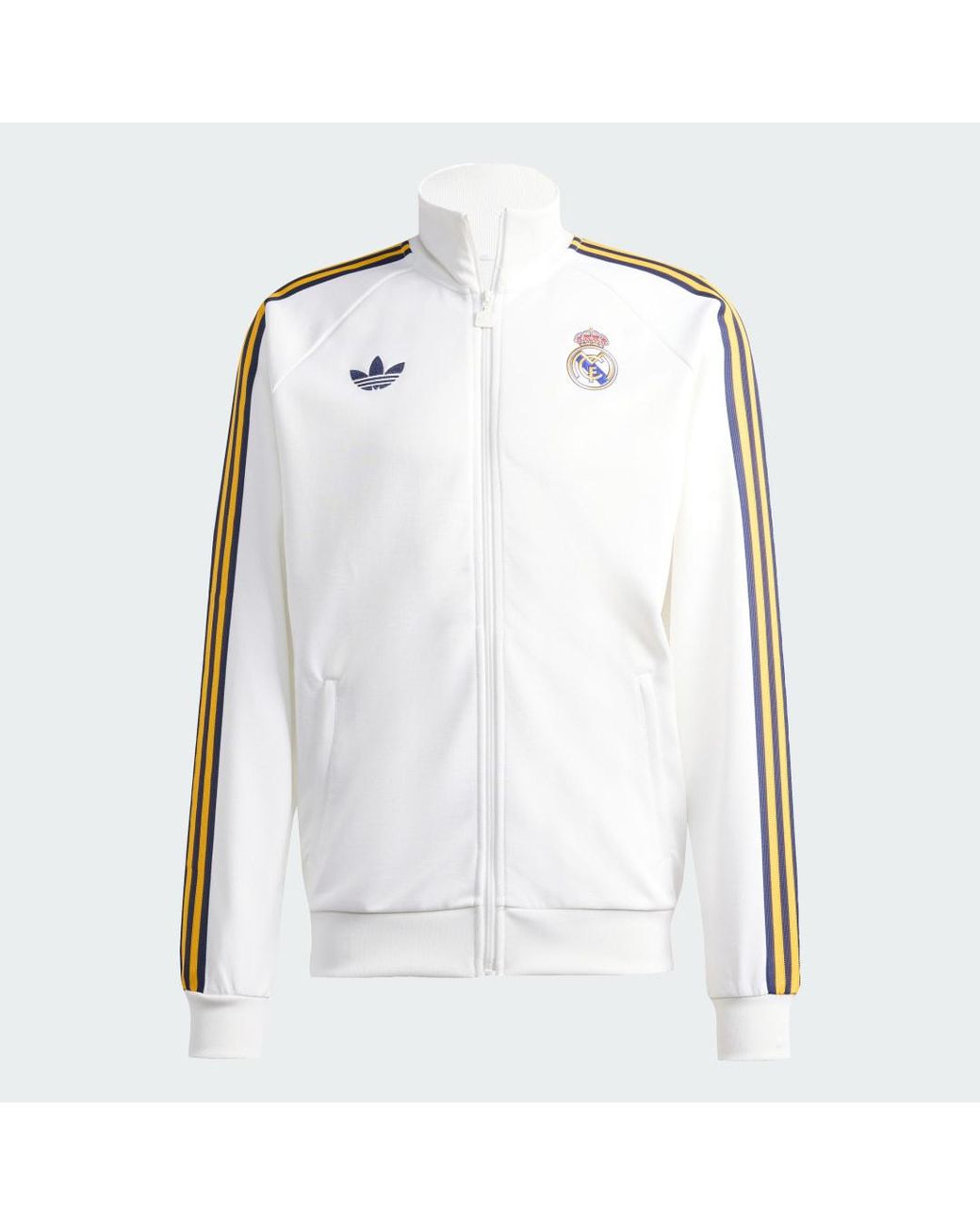 Adidas White Real Madrid Originals Track Top for men