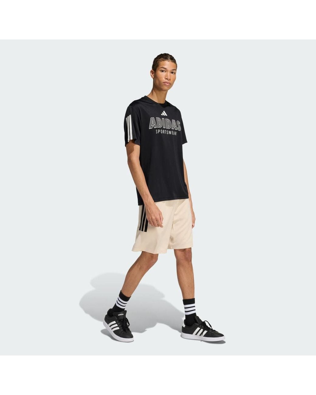 Adidas Black House Of Tiro Wordmark T-Shirt for men