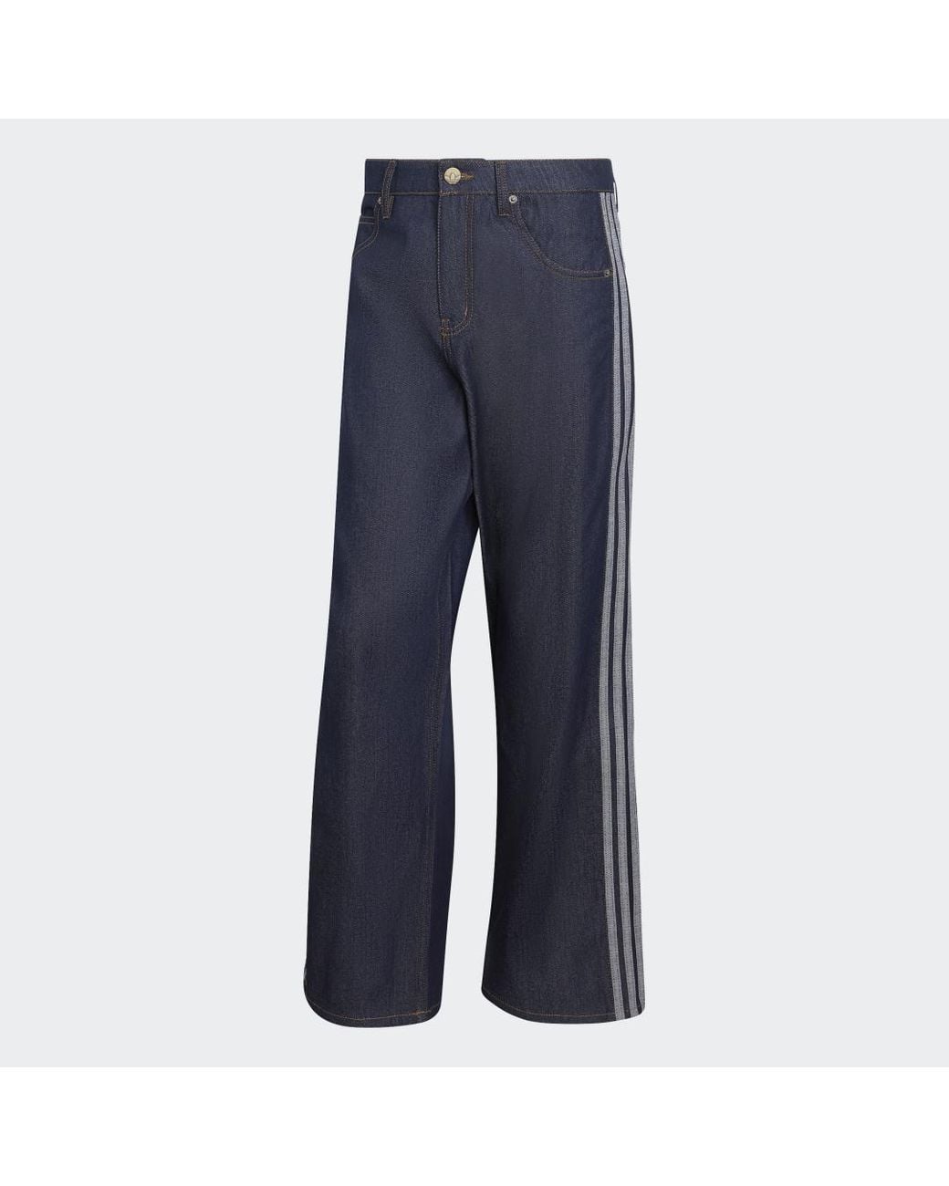 Adidas Black Pants Adidas Firebird Adicolor Denim Jeans Mid-Rise Straight Leg for men