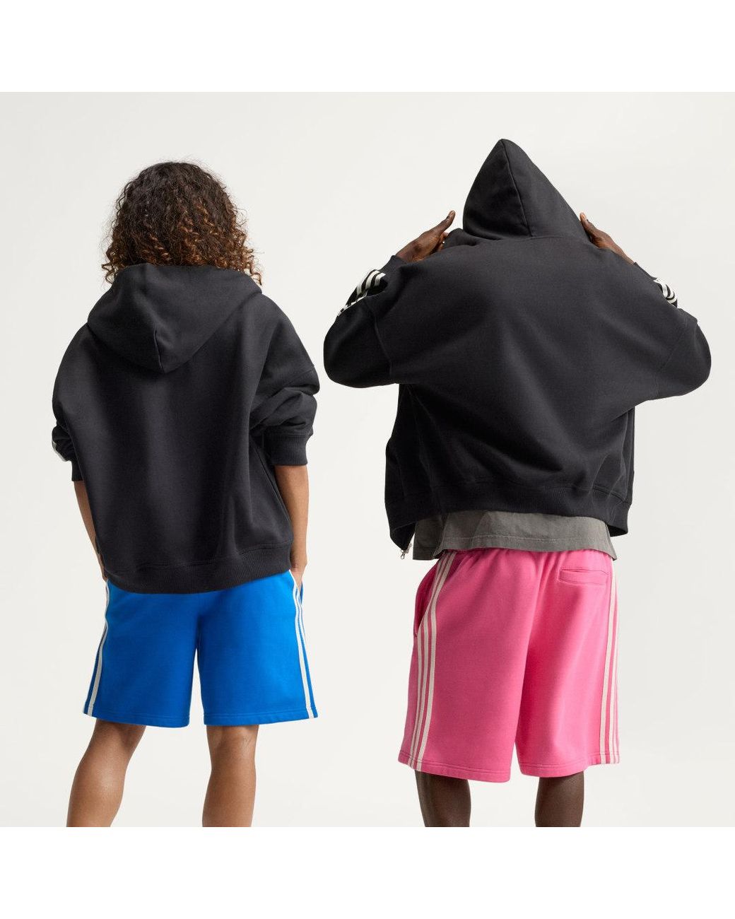 Adidas Pink Adisignature 3 Stripes Full Zip Hoodie