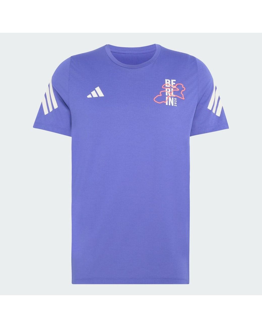 Adidas Blue Bmw Berlin-Marathon 2026 Finisher T-Shirt for men