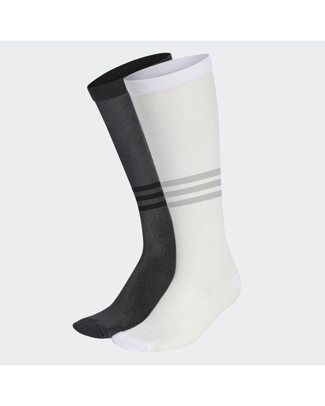 Adidas Black Sheer High Crew Socks 2 Pairs