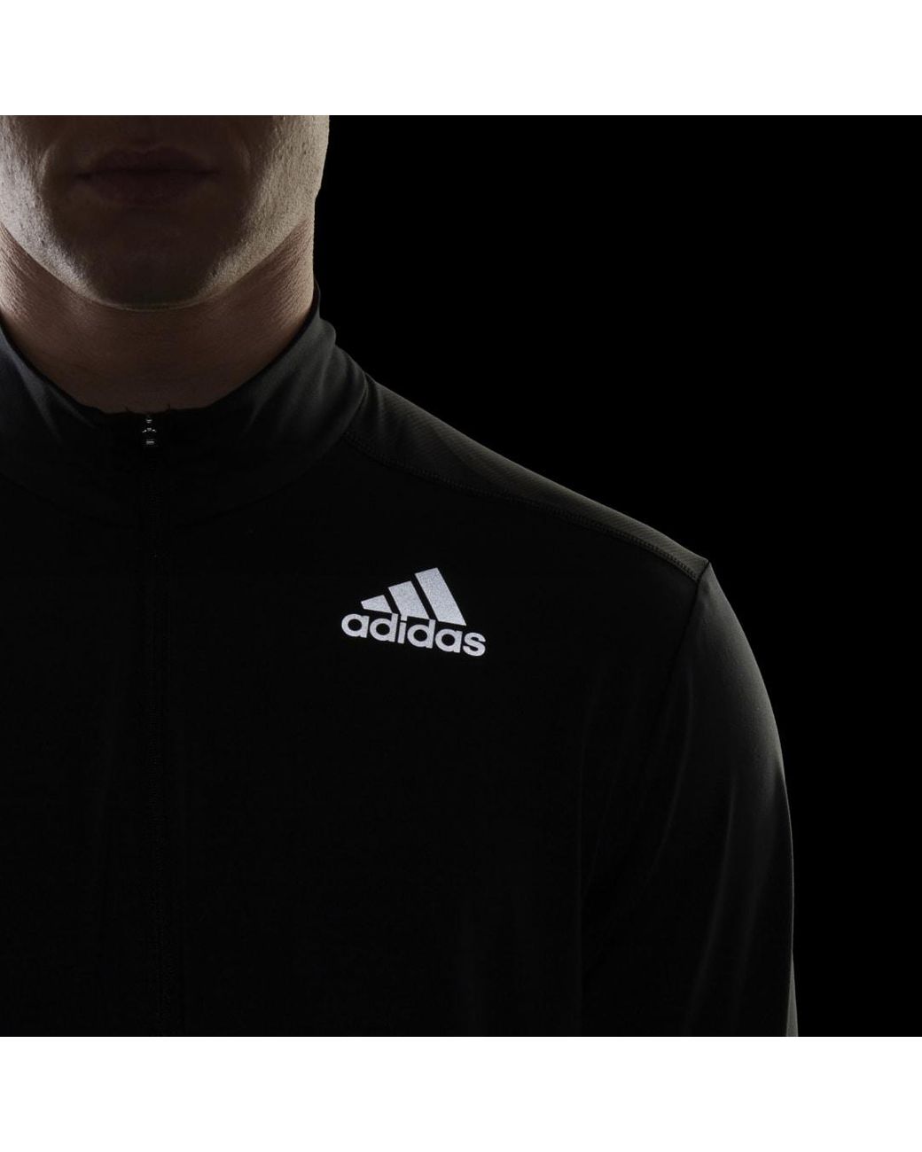 adidas Synthetik Own The Run 1/2 Zip Longsleeve in Schwarz für Herren - Lyst