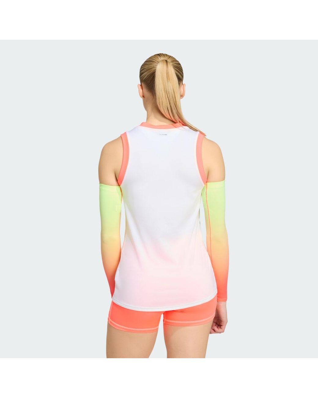 Adidas Red Quickset Sleeveless Volleyball Jersey