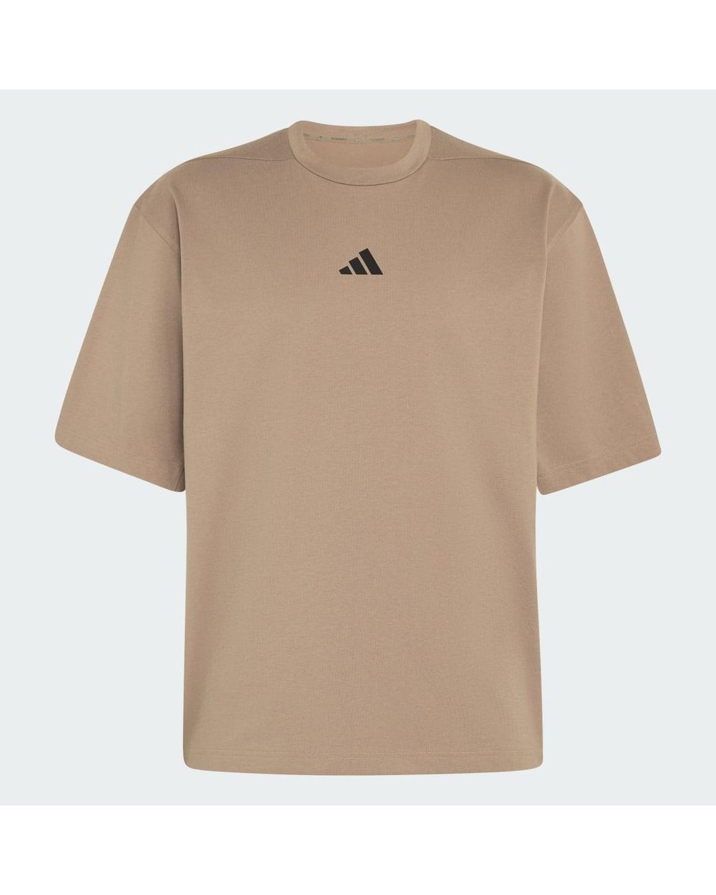 Adidas Brown Primelift Workout Oversize T-Shirt for men