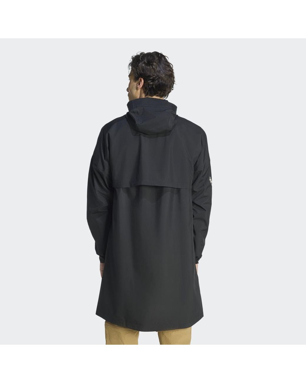 Adidas Black Terrex Multi 2 Layer Climaproof Rain Parka for men