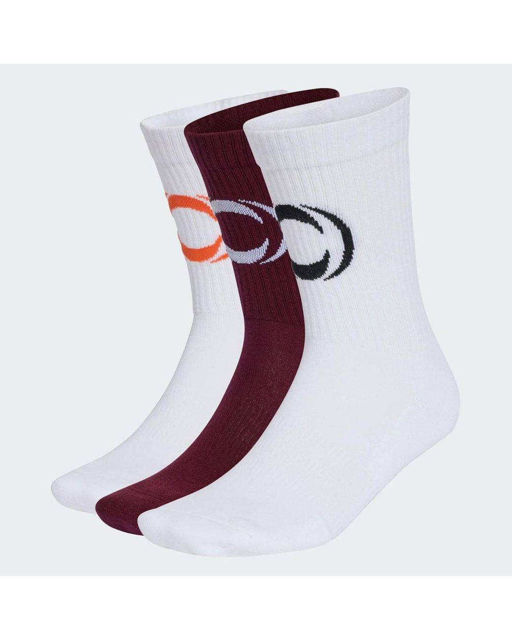 Adidas Red Cushioned Crew Socks 3 Pair Pack Ineos Grenadiers