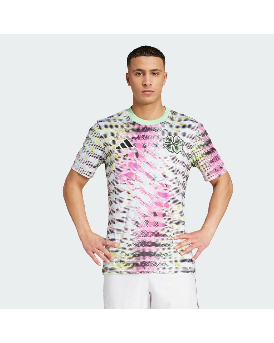 Adidas Pink Celtic Fc 25/26 Pre-Match Jersey for men