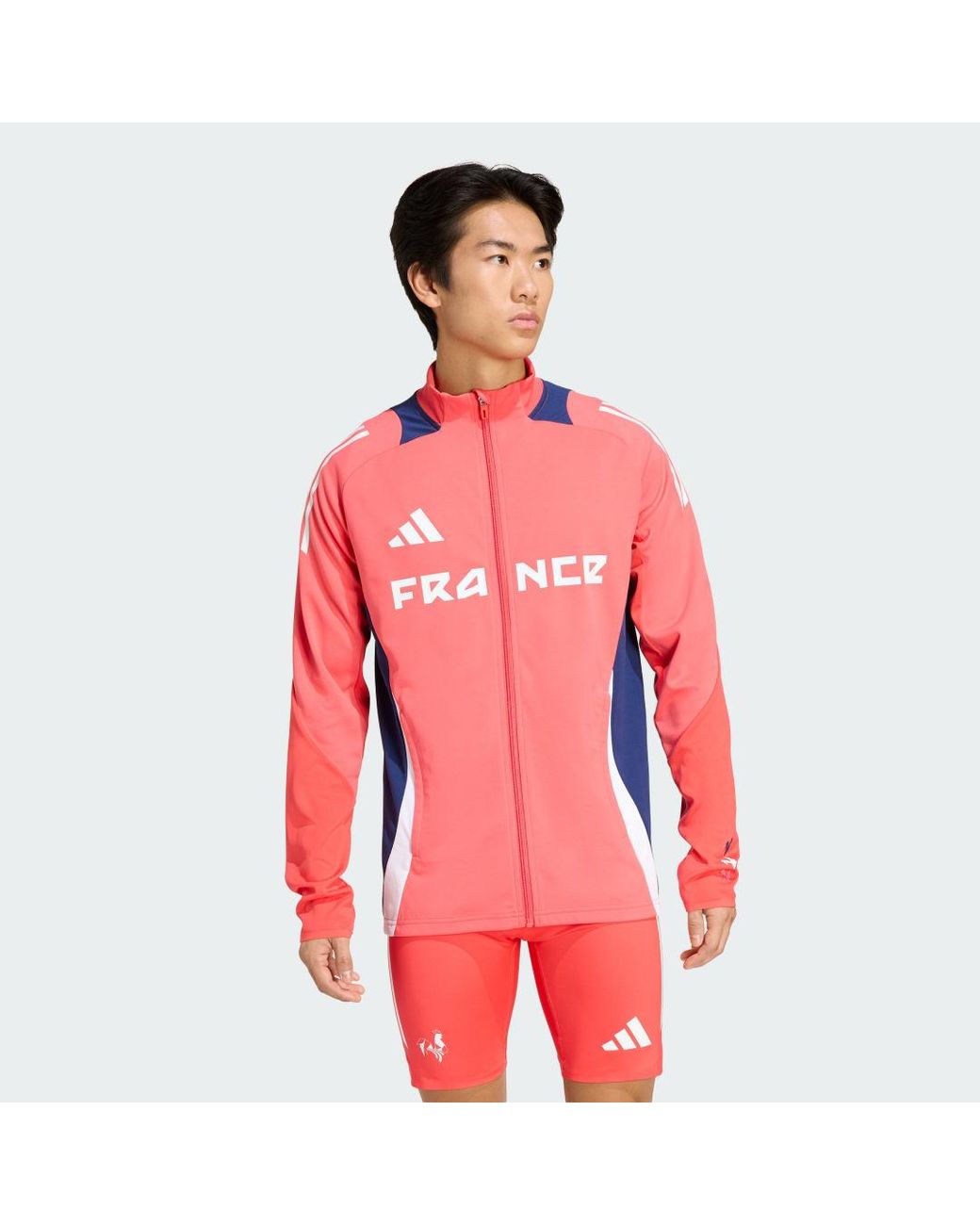 Adidas Red France Training Track Top for men