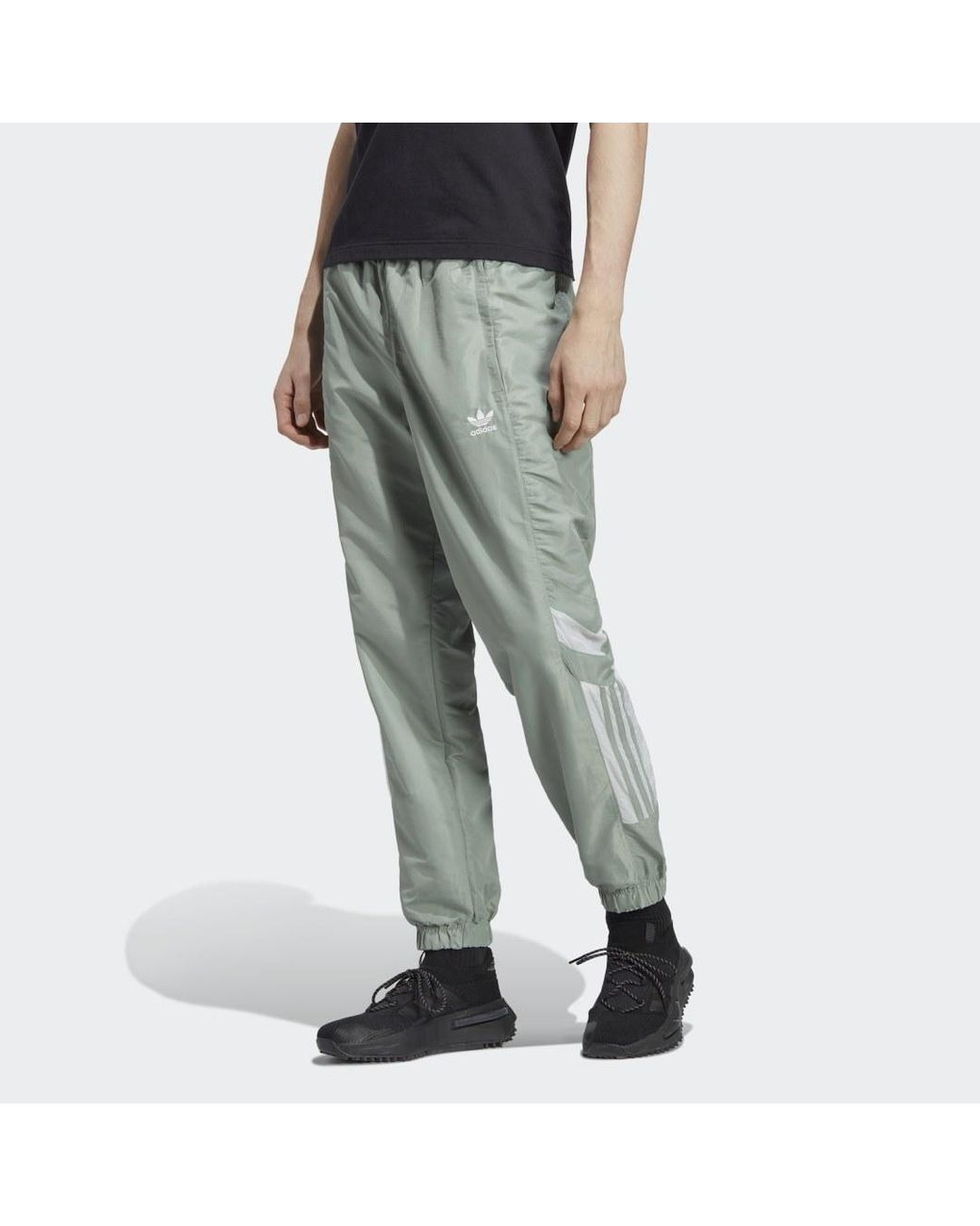 adidas nylon tracksuit bottoms