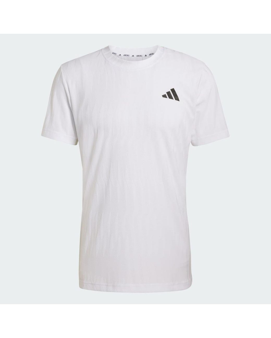 Adidas White Tennis Climacool+ Airchill Freelift T-Shirt for men