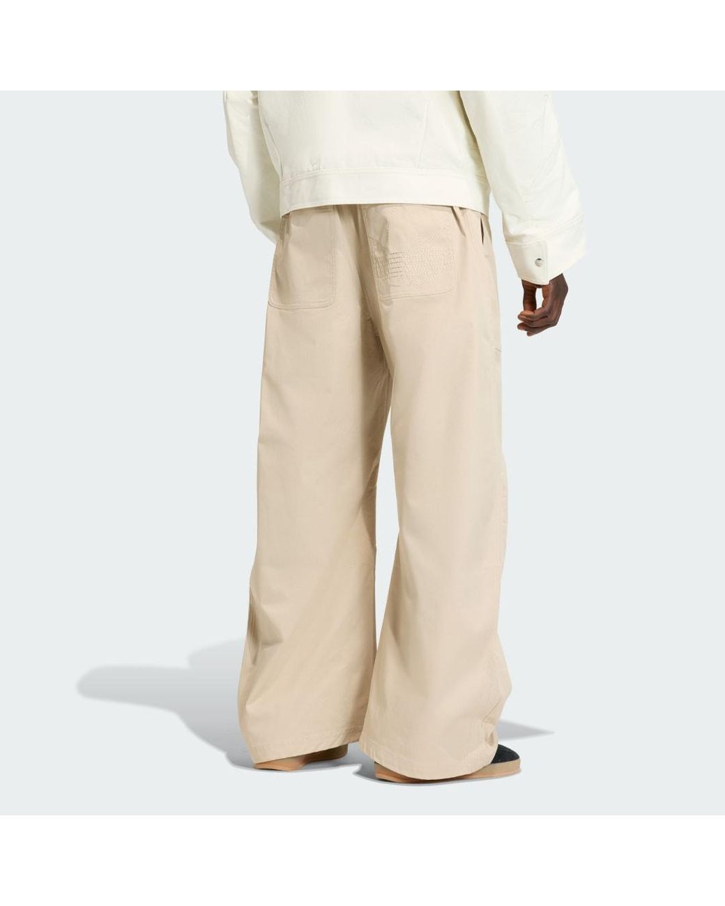 Adidas Natural Premium Essentials Wide Trousers for men